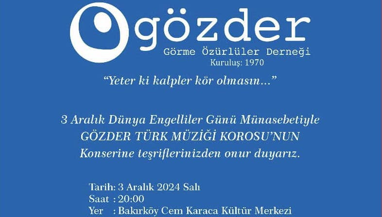 GÖZDER TÜRK MÜZİĞİ KOROSU’NDAN DAVET VAR!